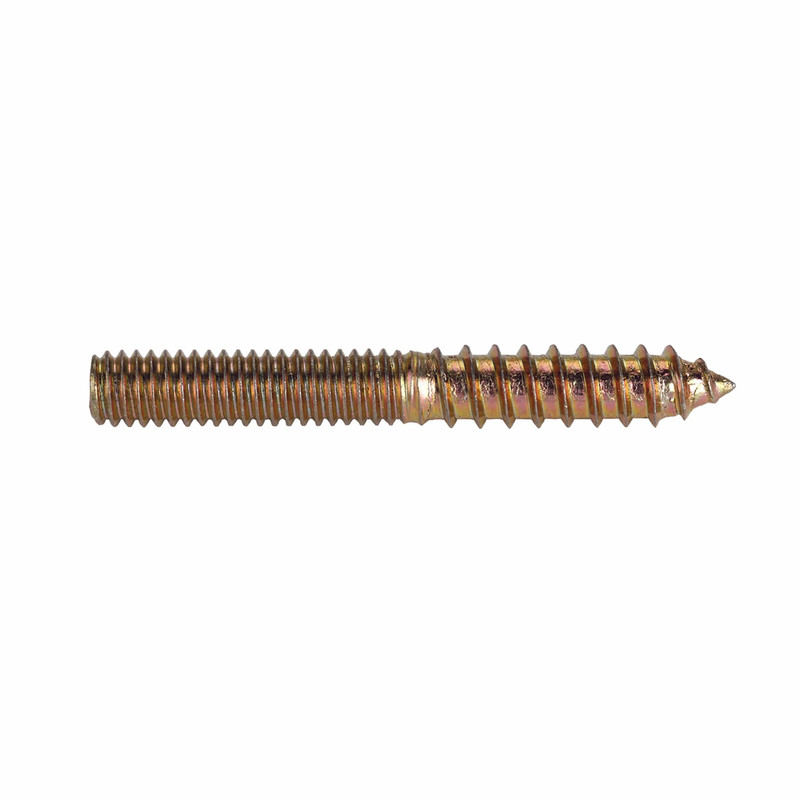 Hanger Bolt - Steel - 8 Pack - Thread Size:1/4"-20 TPI - Length:2"